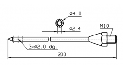 Иглы для инъекторов RUHLE Одинарная диаметр 4(3) мм 200 мм