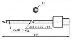 Игла для инъектора GUENTHER Диаметр иглы 3 мм Длина иглы 365 мм