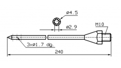 Марка инъектора INJECTSTAR диаметр 4,5 мм длина 240 мм Резьба М10 (под заказ М10х1)
